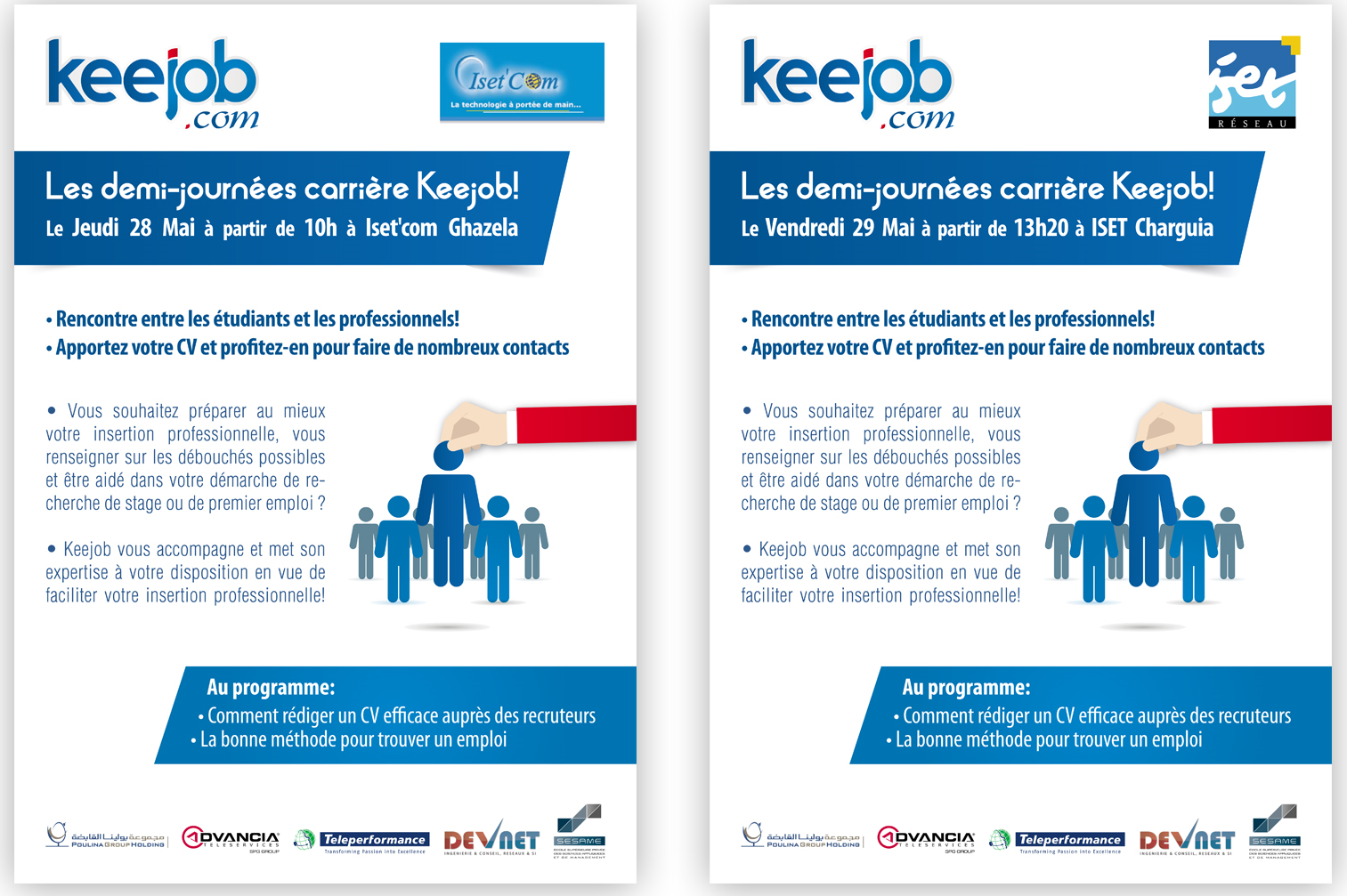 Demi-journées Carrière Keejob : archive de l’annonce de 2015